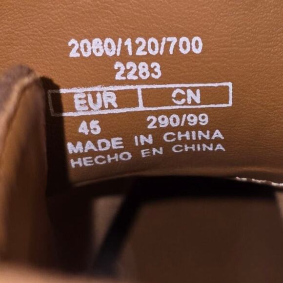 Zara Men's Tan‎ Suede Leather Chelsea Boots Size EU 45 US 11 NEW - Picture 5 of 9